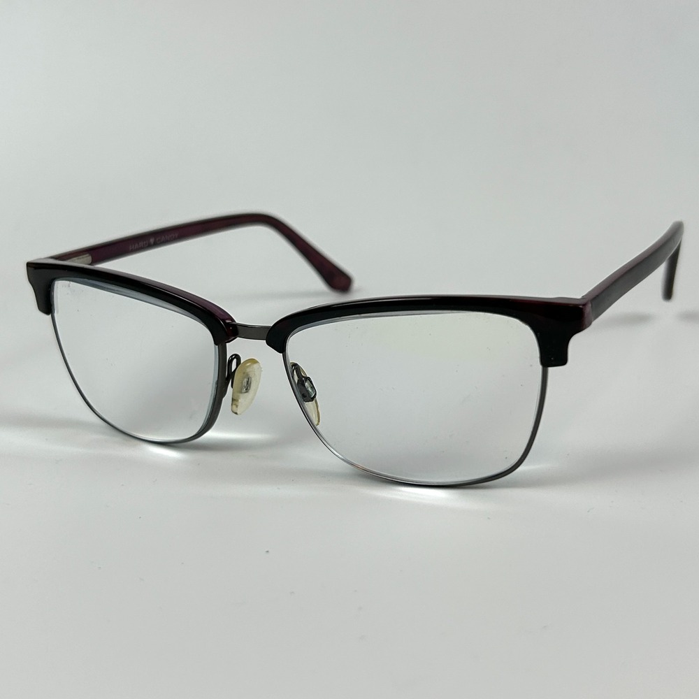 Hard Candy HC126 Unisex Adults Eyeglasses Frame Brown Half Rim 53-16-140 mm